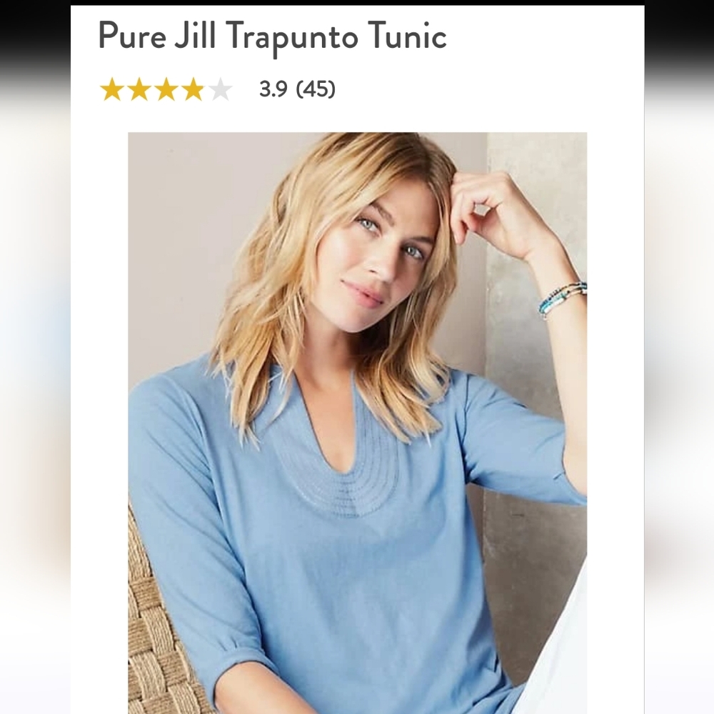 Pure Jill Trapunto Tunic
